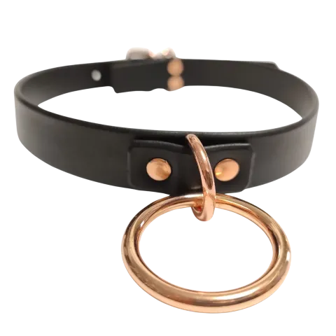 Dámský obojek s rosegold kováním. Cena 1000 Kč